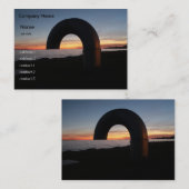 Kingston Lake, Ontario Sonnenuntergang. Visitenkarte (Vorne/Hinten)