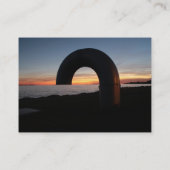 Kingston Lake, Ontario Sonnenuntergang. Visitenkarte (Rückseite)