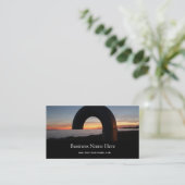 Kingston Lake, Ontario Sonnenuntergang. Visitenkarte (Stehend Vorderseite)