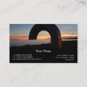 Kingston Lake, Ontario Sonnenuntergang. Visitenkarte (Rückseite)