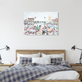 Kingston Market Surrey Leinwanddruck (Insitu (Schlafzimmer))