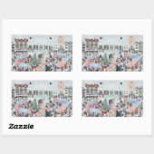 Kingston Market Surrey Rechteckiger Aufkleber (Blatt)