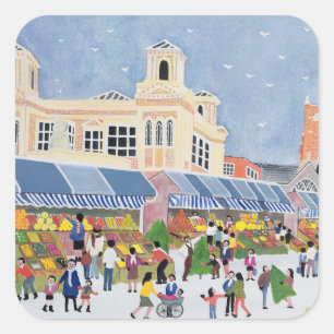 Kingston-Markt Surrey 2 Quadratischer Aufkleber
