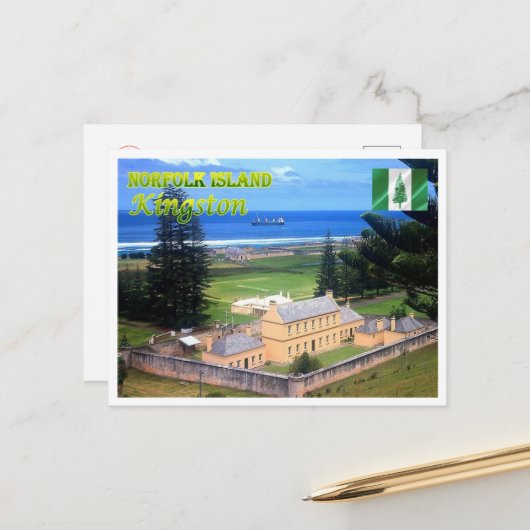 Kingston - Norfolk Island - Postkarte (Vorderseite/Rückseite Beispiel)