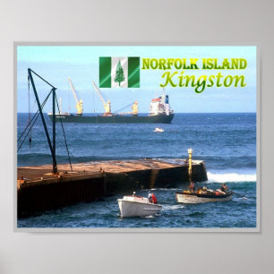 Kingston - Norfolkinsel - Meeresblick - Poster