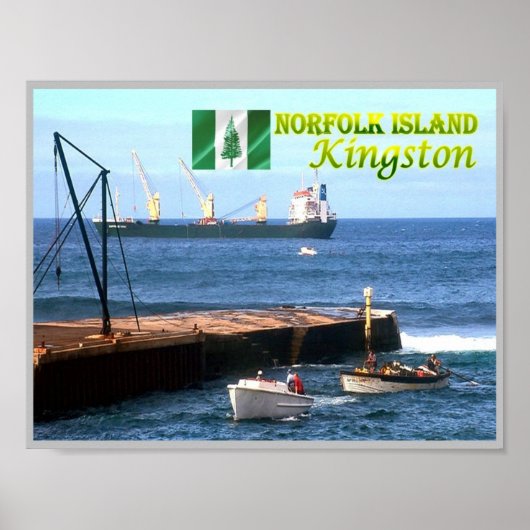 Kingston - Norfolkinsel - Meeresblick - Poster (Vorne)