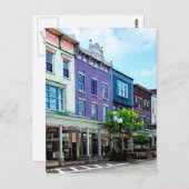 Kingston NY - Sicht auf die Wall Street Postkarte (Vorne/Hinten)