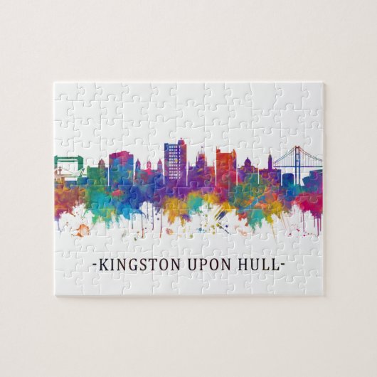 Kingston on Hull England Skyline Puzzle (Horizontal)