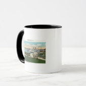 Kingston Point View von Hendrick Hudson Steamer Tasse (Vorderseite Links)