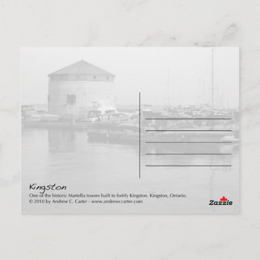 Kingston Postkarte (Rückseite)