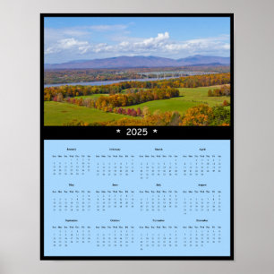 Kingston-Rhinecliff Bridge Wall Calendar 2025 Poster