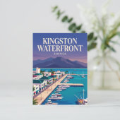 Kingston Waterfront Jamaika Postkarte (Stehend Vorderseite)