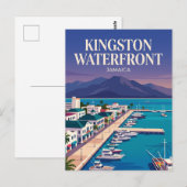 Kingston Waterfront Jamaika Postkarte (Vorne/Hinten)