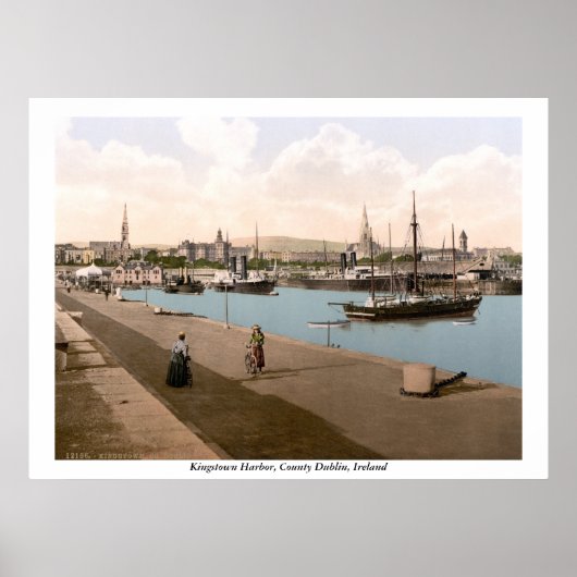 Kingstown - DunLaoghaire Harbor, Grafschaft Dublin Poster (Vorne)