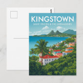 Kingstown Reise Postkarte (Vorne/Hinten)