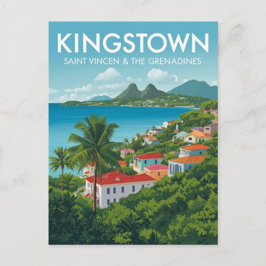 Kingstown Reise Postkarte (Vorderseite)