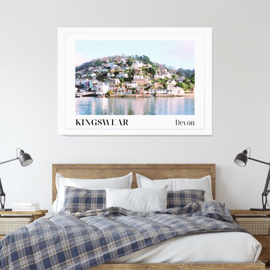 Kingswear, Devon Leinwanddruck (Insitu (Schlafzimmer))