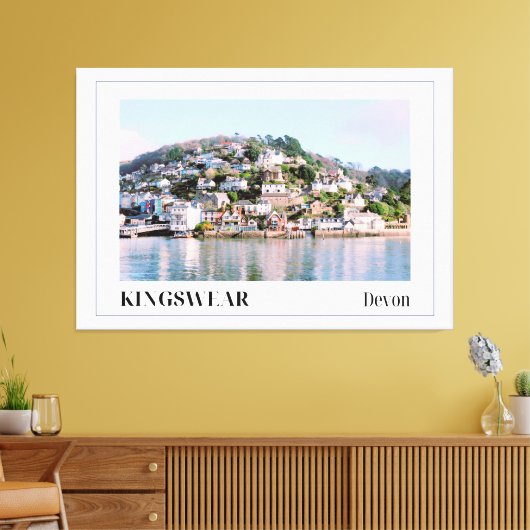 Kingswear, Devon Leinwanddruck (Insitu (Wohnzimmer))