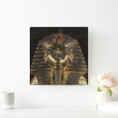 KingTut20150901 Quadratische Wanduhr (Zuhause)