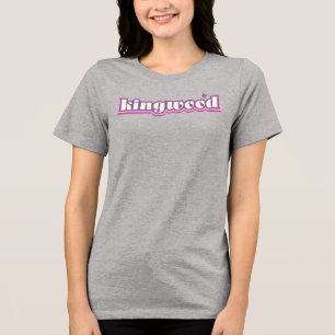Kingwood Texas, lila, rosa Tri-Blend Shirt