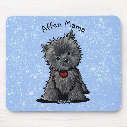 KiniArt Affenpinscher Dog Mousepad (Vorne)