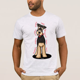 KiniArt Airedale Terrier Liebhaber T-Shirt