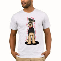 KiniArt Airedale Terrier Lovers T - Shirt