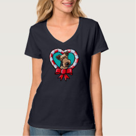 KiniArt Airedale Weihnachts-Liebe T-Shirt
