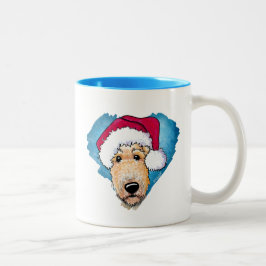 KiniArt Airedale Weihnachtskaffee Tasse
