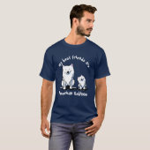 KiniArt American Eskimo Friends T-Shirt (Vorne ganz)