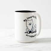 KiniArt amerikanische Eskimoküsse Zweifarbige Tasse (VorderseiteRechts)