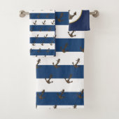 KiniArt Anchor Nautical Bath Set (Insitu)