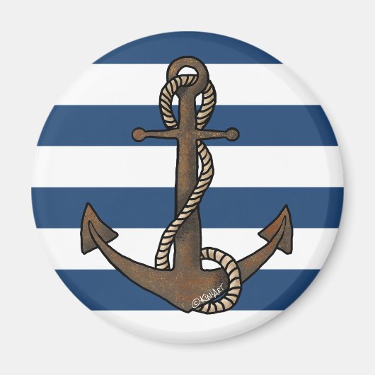 KiniArt Anchor Nautical Magnet (Vorne)