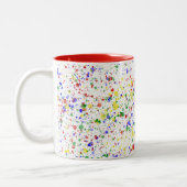 KiniArt Artist Paint Splattered Zweifarbige Tasse (Links)