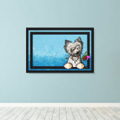 KiniArt Ash Cairn Terrier Art Leinwanddruck (Insitu (Holzboden))