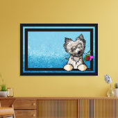 KiniArt Ash Cairn Terrier Art Leinwanddruck (Insitu (Wohnzimmer))
