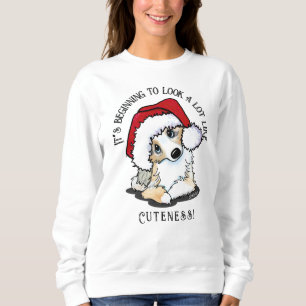 KiniArt Aussie Shepherd Welppy Christmas Sweatshir Sweatshirt