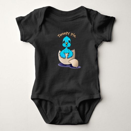 KiniArt Baby Bird Baby Bodysuit Baby Strampler (Vorderseite)