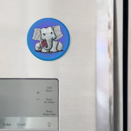 KiniArt Baby Elephant Magnet