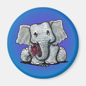 KiniArt Baby Elephant Magnet (Vorne)