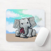 KiniArt Baby Elephant Mousepad (Mit Mouse)