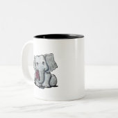 KiniArt Baby Elephant Tasse (Vorderseite Links)