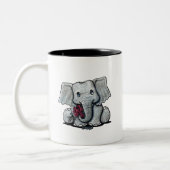 KiniArt Baby Elephant Tasse (Links)