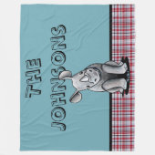 KiniArt Baby Rhino Personalisiert Fleece Blanket (Vorderseite)