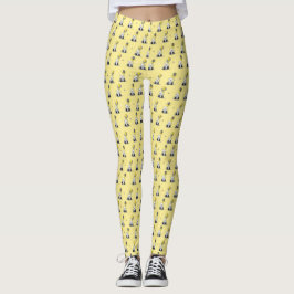 KiniArt Balloon Bars Gelbe Leggings