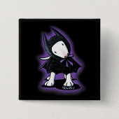 KiniArt Bat Dog Bull Terrier Button (Vorderseite)