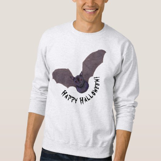KiniArt Bat Halloween Sweatshirt (Vorderseite)