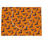 KiniArt Bats Halloween Große Geschenktüte (Vorderseite)