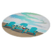 KiniArt Beach Westie Trio Schneidebrett (Ecke)