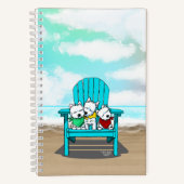 KiniArt Beach Westies Notizblock (Vorderseite)